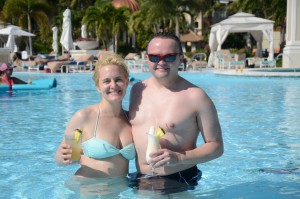 Pina coladas in the pool
